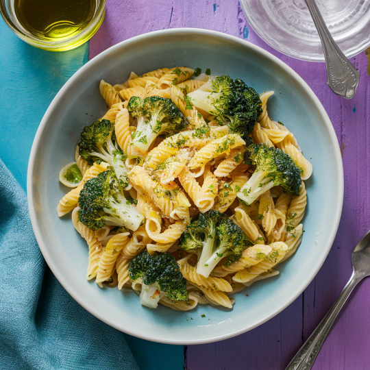 fideos con brocoli